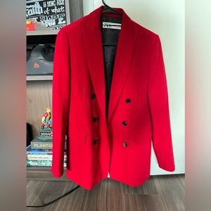 Zara red blazer